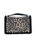 Aldo 100% Polyurethane Animal Print Black Crossbody Bag One size - photo 1