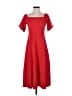 Zara Solid Red Casual Dress Size S - photo 1