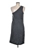 ALLSAINTS 100% Polyester Metallic Silver Cocktail Dress Size 6 - photo 2