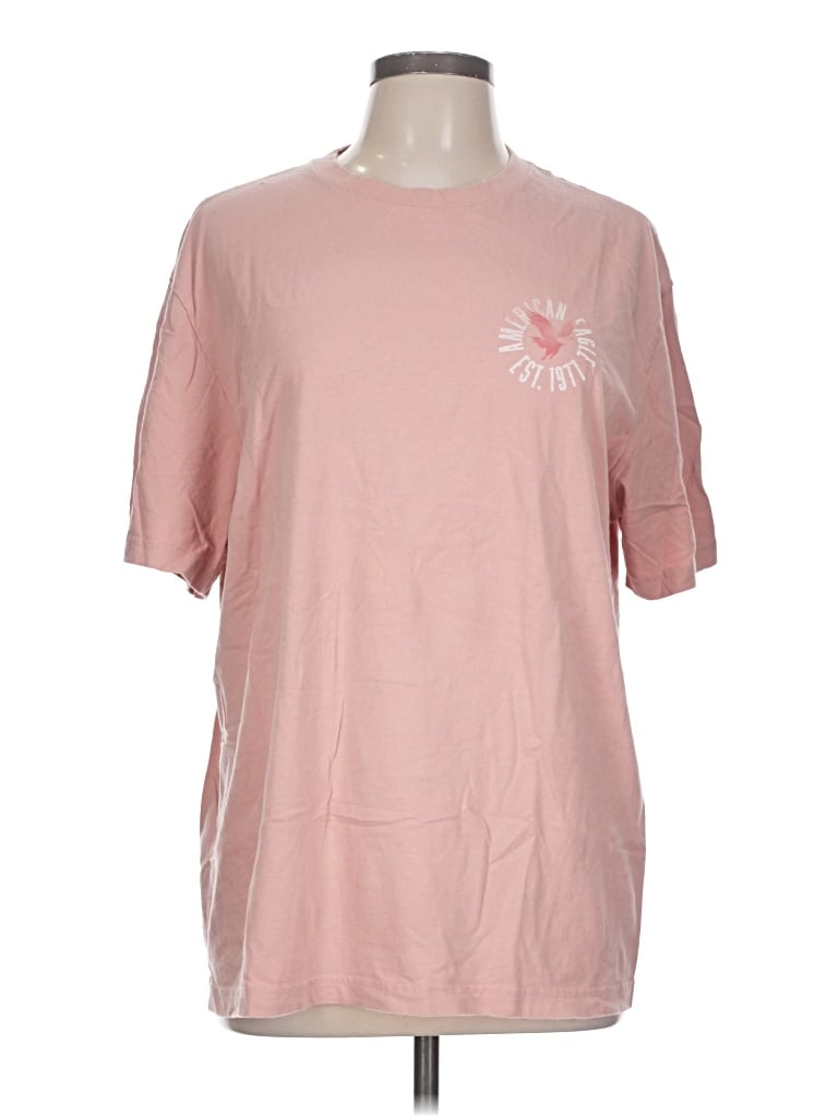 Pre-owned American Eagle Outfitters Short Sleeve T-shirt In Pink