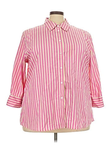 Foxcroft 3/4 Sleeve Button-Down Shirt (view 1)