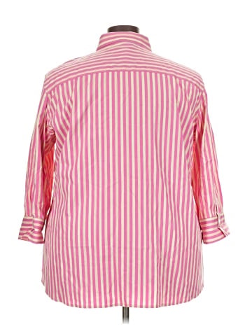Foxcroft 3/4 Sleeve Button-Down Shirt (view 2)