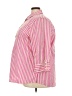 Foxcroft 100% Cotton Stripes Pink 3/4 Sleeve Button-Down Shirt Size 24W - photo 5