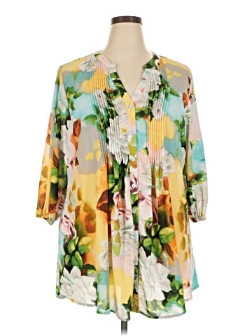 Melissa McCarthy Seven7 Long Sleeve Blouse (view 1)