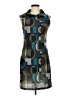 Final Touch Graphic Teal Casual Dress Size M - photo 1