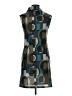 Final Touch Graphic Teal Casual Dress Size M - photo 2