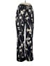 Zara Basic Floral Black Casual Pants Size XL - photo 1