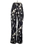 Zara Basic Floral Black Casual Pants Size XL - photo 2