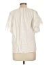 Ramy Brook Ivory Short Sleeve Blouse Size L - photo 2