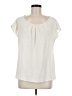 St. John Ivory Short Sleeve Blouse Size M - photo 1