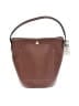 Longchamp 100% Leather Solid Brown Leather Bucket Bag One size - photo 3
