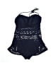 Robin Piccone Tweed Blue One Piece Swimsuit Size 12 - photo 1