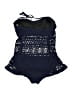 Robin Piccone Tweed Blue One Piece Swimsuit Size 12 - photo 2