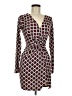 Privy Argyle Burgundy Cocktail Dress Size M - photo 1
