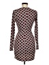 Privy Argyle Burgundy Cocktail Dress Size M - photo 2