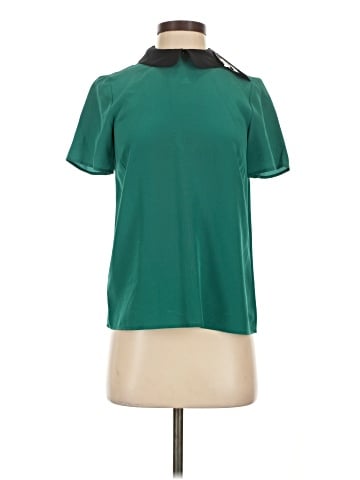 Marc by Marc Jacobs Short Sleeve Silk Top (view 1)