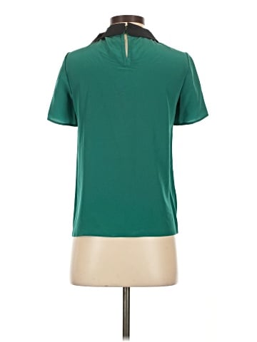 Marc by Marc Jacobs Short Sleeve Silk Top (view 2)