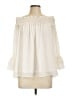 Entro 100% Polyester Ivory 3/4 Sleeve Blouse Size L - photo 1