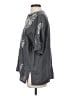 Johnny Was 100% Linen Gray Short Sleeve Blouse Size S - photo 5