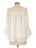 Entro 100% Polyester Ivory 3/4 Sleeve Blouse Size L - photo 2
