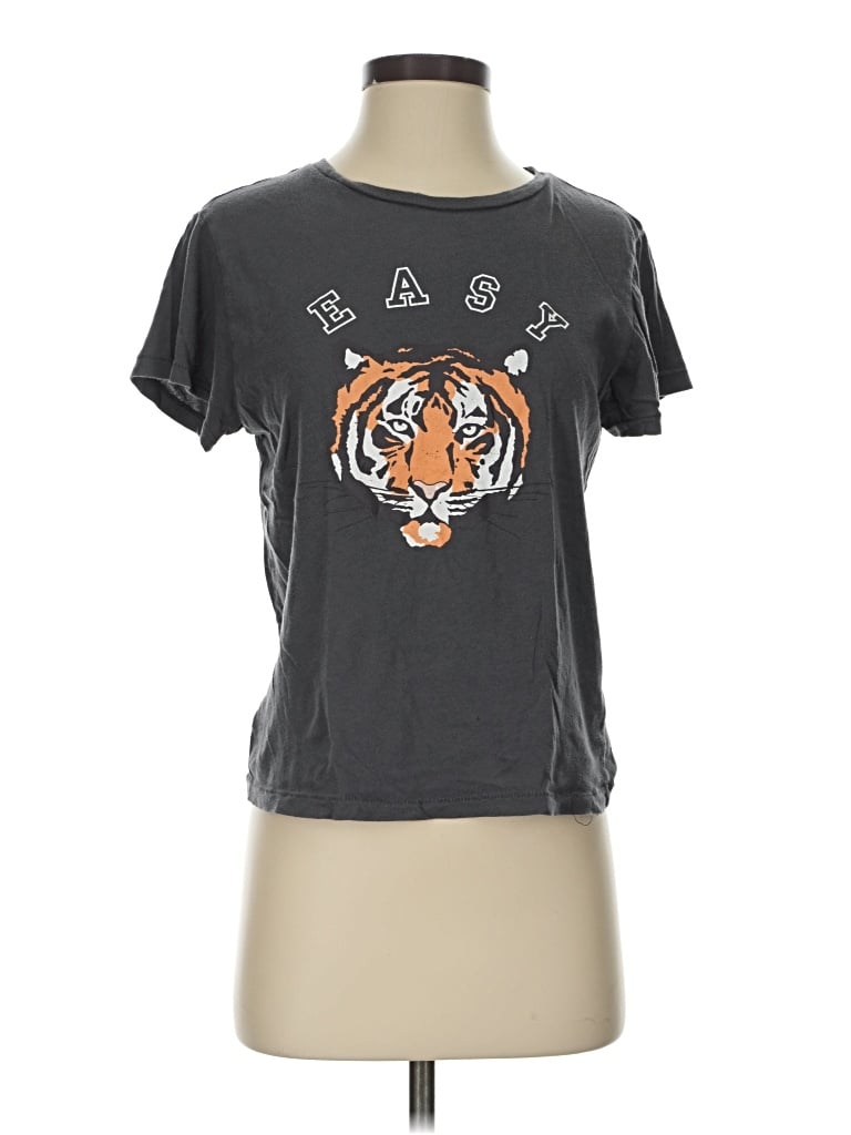 Pre-owned Wildfox Short Sleeve T-shirt In Gray