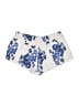 XXI 100% Cotton Floral Ivory Shorts Size 4 - photo 2
