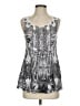 One World 100% Polyester Silver Sleeveless Blouse Size S - photo 1