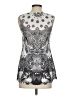 One World 100% Polyester Silver Sleeveless Blouse Size S - photo 2