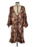 AaKaa 100% Polyester Paisley Brown Casual Dress Size S - photo 2