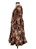 AaKaa 100% Polyester Paisley Brown Casual Dress Size S - photo 5