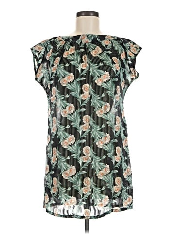 Tucker Short Sleeve Silk Top (view 1)