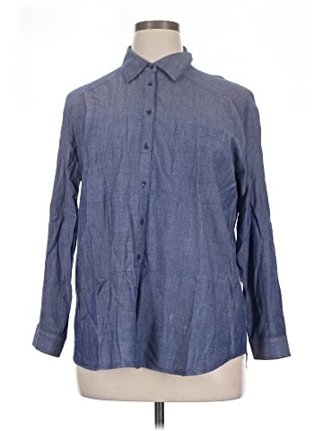 Kensie Long Sleeve Button-Down Shirt (view 1)