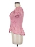 White Birch Pink Short Sleeve Top Size M - photo 5
