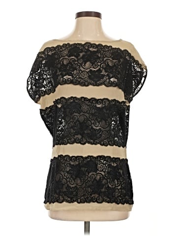 Gibson Short Sleeve Silk Top (view 1)