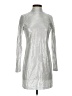 Motel 100% Polyester Metallic Silver Cocktail Dress Size S - photo 1