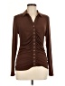 Venus Brown Long Sleeve Blouse Size M - photo 1