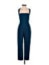Black Halo Solid Blue Jumpsuit Size 2 - photo 1