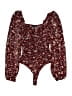 Lulus Burgundy Long Sleeve Blouse Size XS - photo 1