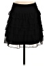 Express Design Studio 100% Polyester Solid Black Formal Skirt Size 0 - photo 1