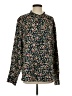 Isabel Marant 100% Silk Floral Black Long Sleeve Silk Top Size Sm (1) - photo 1