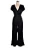 Francesca's Chevron-herringbone Black Jumpsuit Size L - photo 1