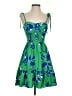 BCX 100% Polyester Tropical Green Cocktail Dress Size S - photo 1
