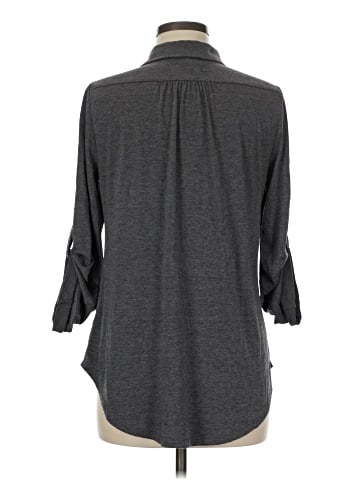Poema 3/4 Sleeve Button-Down Shirt (view 2)