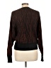 Equipment 100% Wool Animal Print Brown Wool Pullover Sweater Size L - photo 2