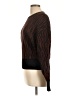 Equipment 100% Wool Animal Print Brown Wool Pullover Sweater Size L - photo 5