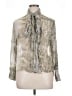 Zara Silver 3/4 Sleeve Blouse Size XL - photo 1