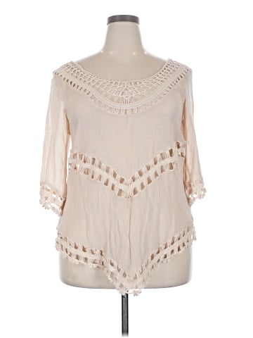 City Chic 3/4 Sleeve Blouse (view 1)