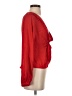 Intermix Red Long Sleeve Silk Top Size 2 - photo 4