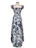 AaKaa 100% Rayon Paisley Blue Casual Dress Size S - photo 2