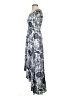 AaKaa 100% Rayon Paisley Blue Casual Dress Size S - photo 5